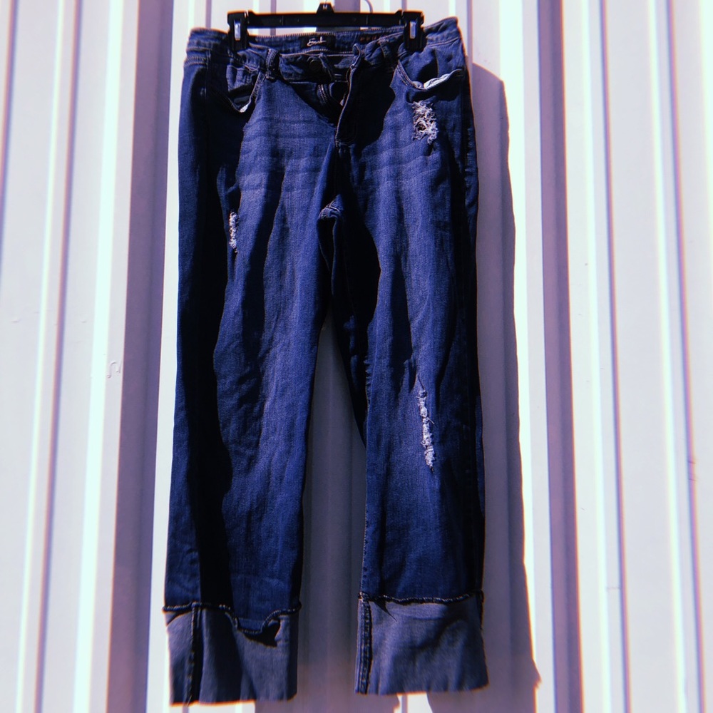 High cuff jeans
